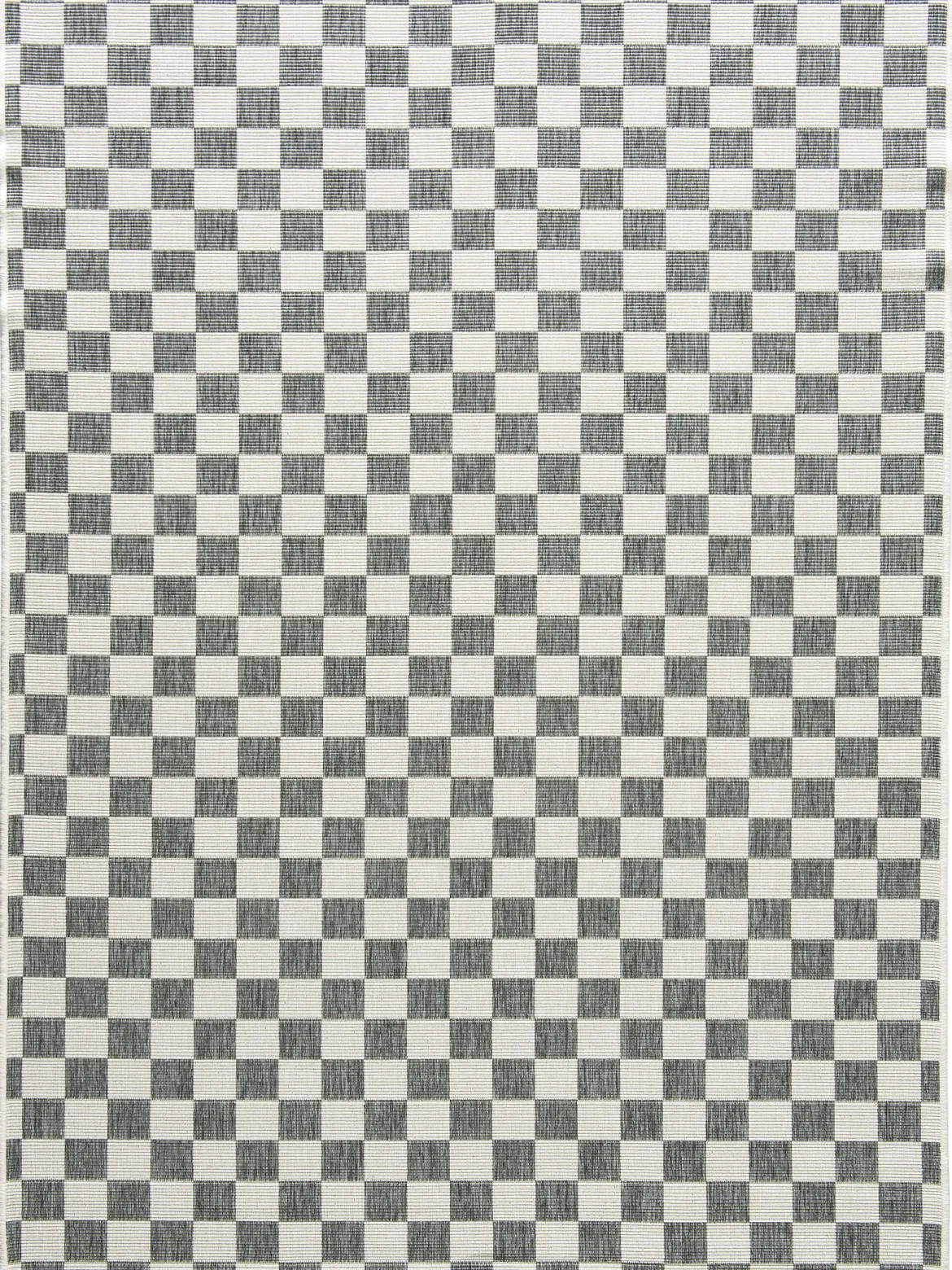 Waikato Outdoor-Teppich, Grau-Weiss
