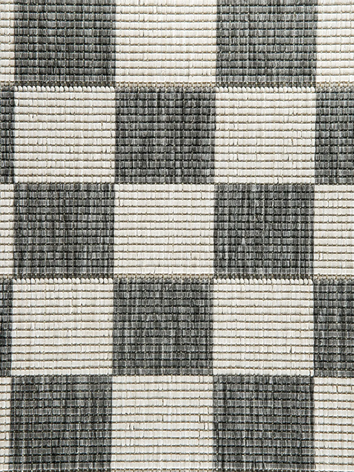 Waikato Outdoor-Teppich, Grau-Weiss