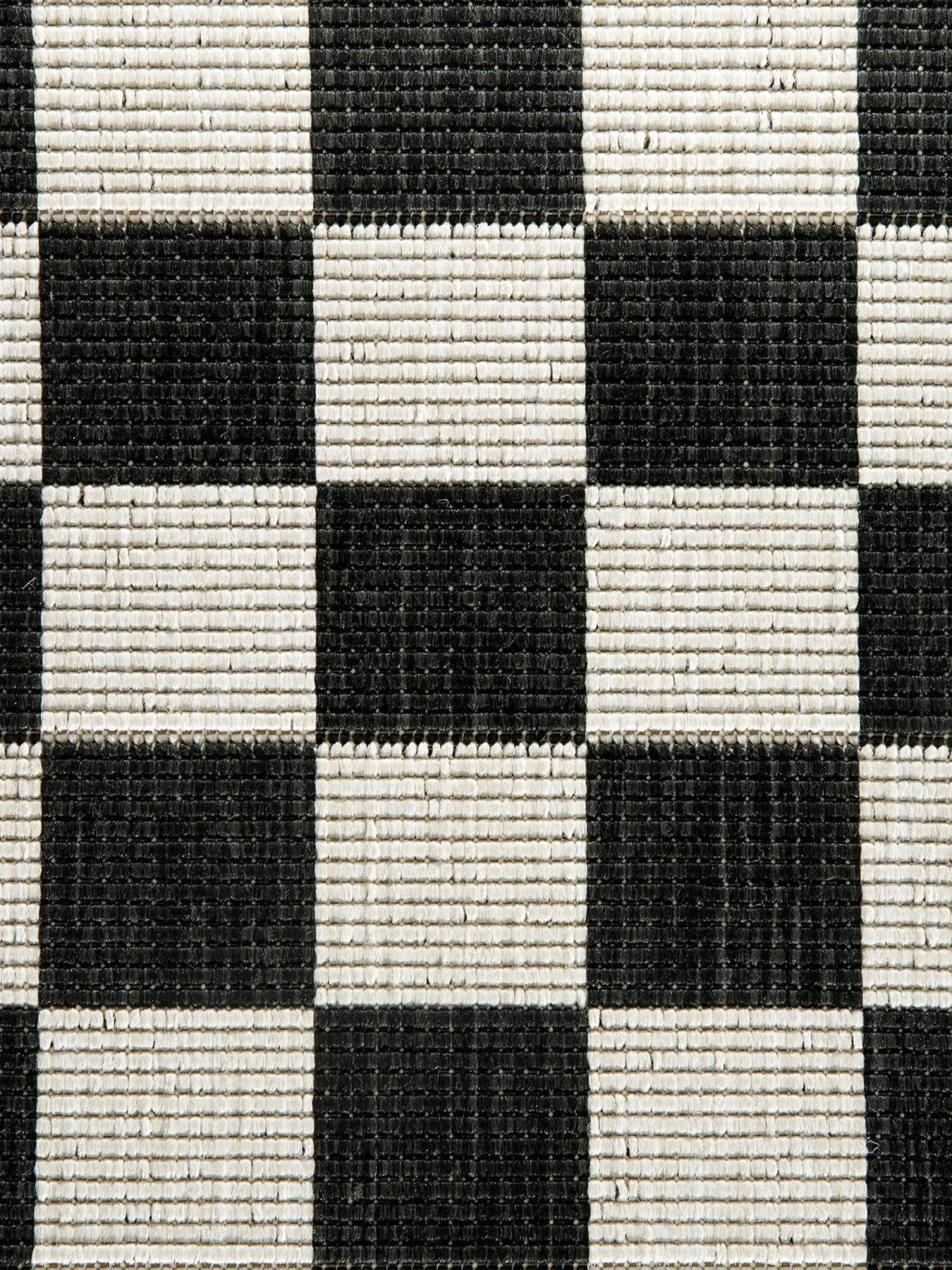 Waikato Outdoor-Teppich, Schwarz/Weiss