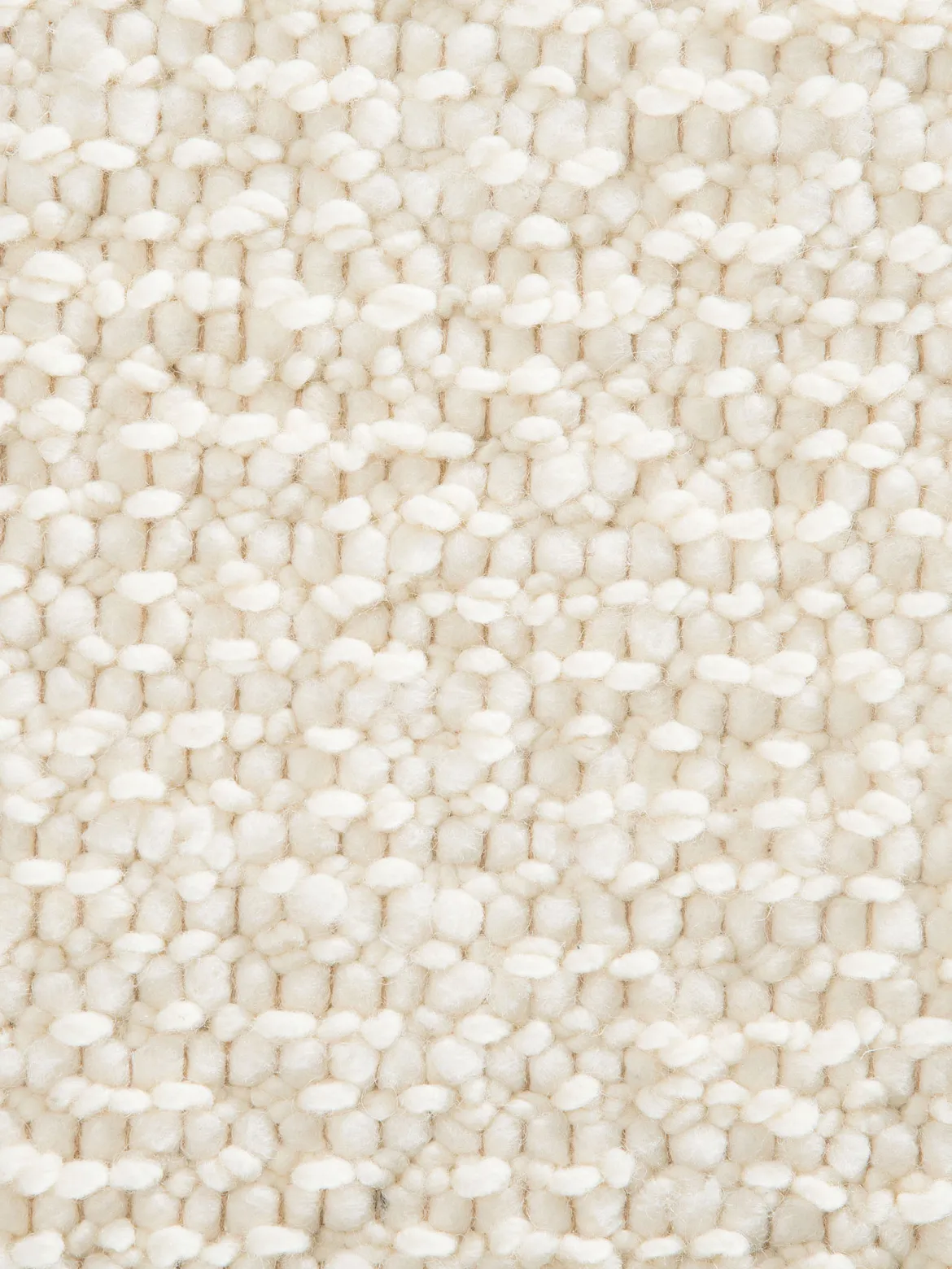 Walsertal Handweb-Teppich, Creme