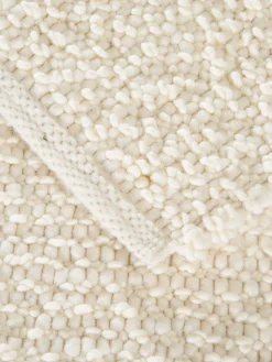 Walsertal Handweb-Teppich, Creme