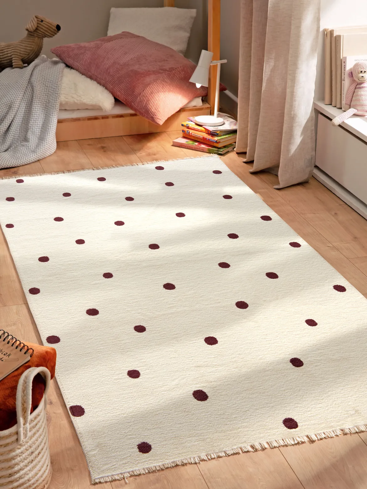 Whitehaven Kinder-Teppich, Aubergine
