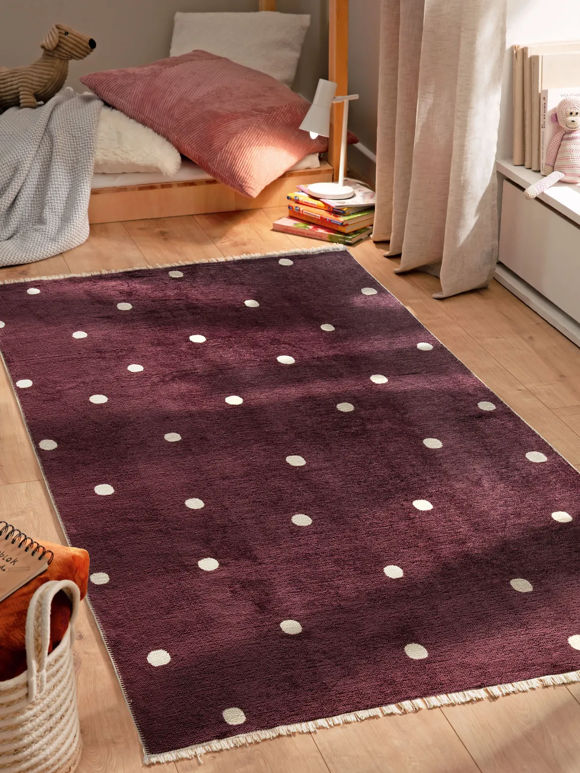 Whitehaven Kinder-Teppich, Aubergine