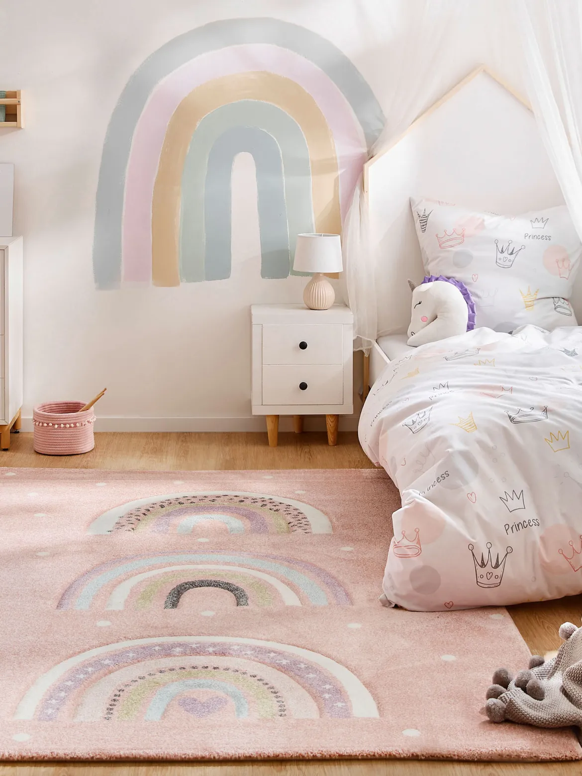 Wonderheart Kinder-Teppich, Rosa