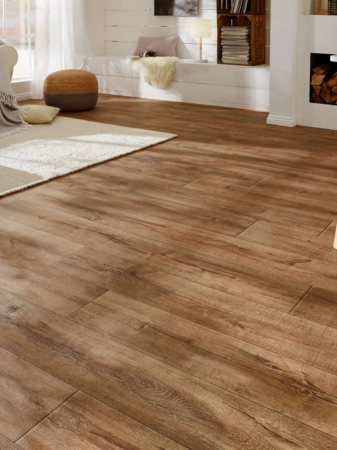 Woodlike Vinyl-Rollenware, Eiche Rustikal 43