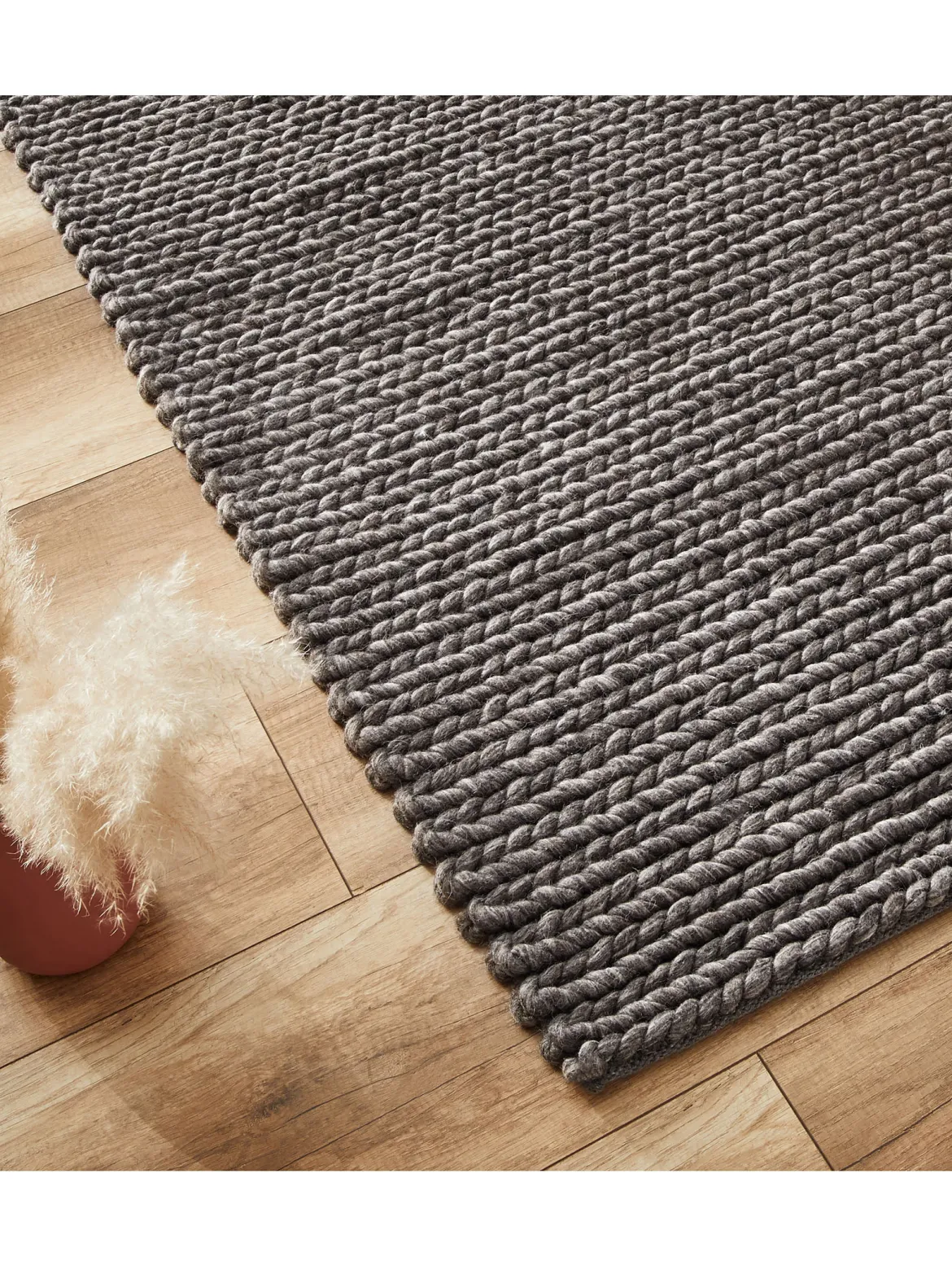 Wool Empire Woll-Teppich, Dark Grey