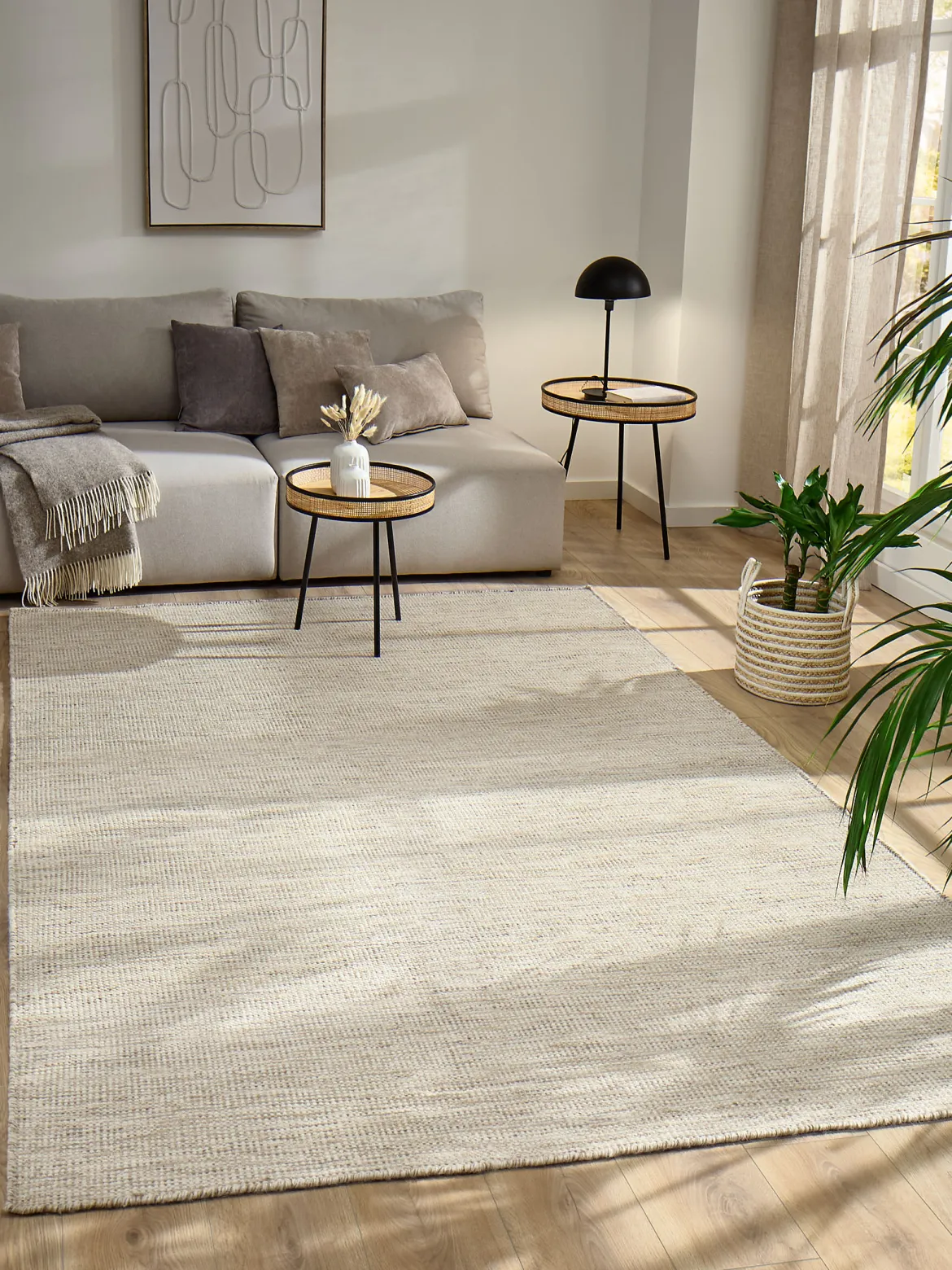 Woolweave Woll-Teppich, Natur/Beige