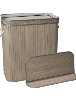 Wäschebox XL Korb, Hellgrau